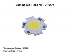 LED COB 11MM , PUTERE 7W ALB-RECE