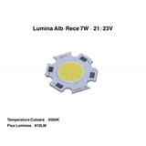 LED COB 11MM , PUTERE 7W ALB-RECE